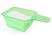 Laundry powder and scoop