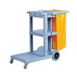 housekeepers cleaning supplies trolley